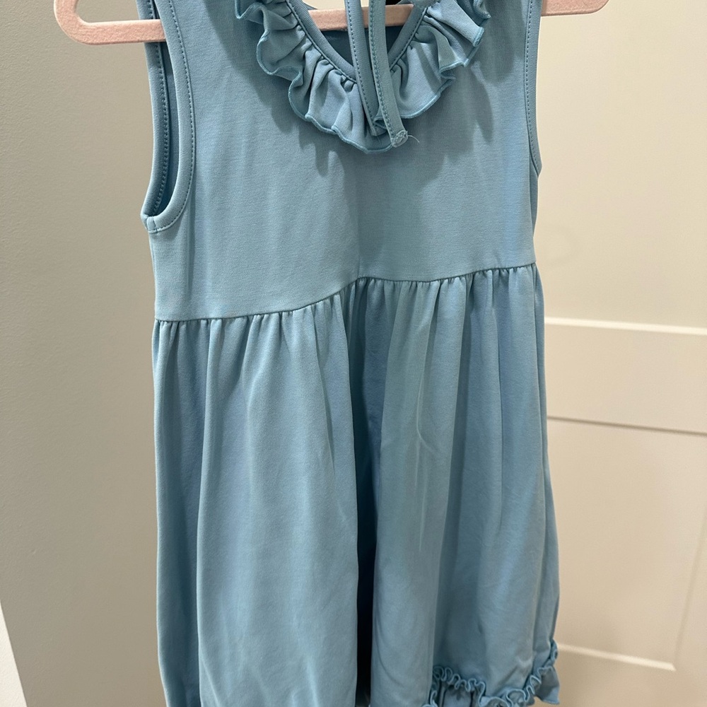 Light Blue Ruffle Dress - Picture 2 of 3